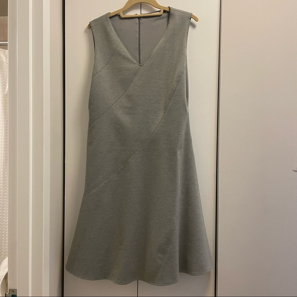 Tahari Gray A-line Dress